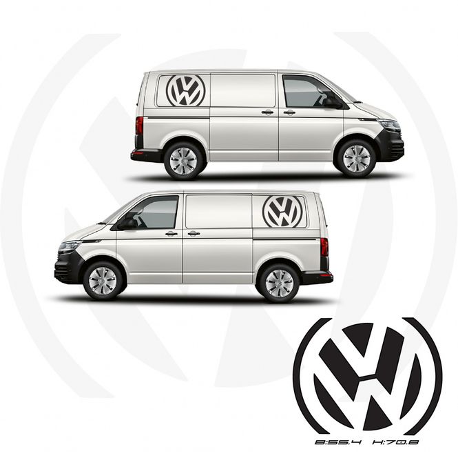 Hovedbilde VW Transporter side logo  2 stk